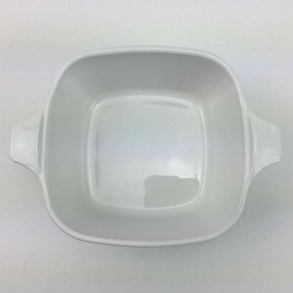 Corningware White and Orange Floral Bakeware Set P-43-B 2 3/4 CUP - Picture 4 of 6